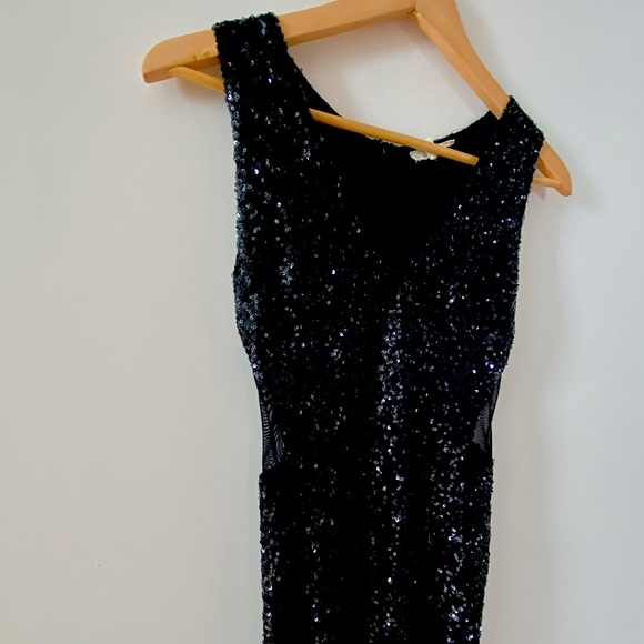 Alythea Black Sparkle Formal Dress ♠️ - Picture 2 of 2